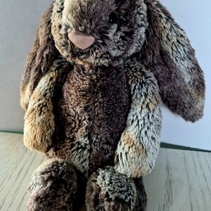 Jellycat Bashful Woodland/Cottontail Bunny Plush Brown Gray